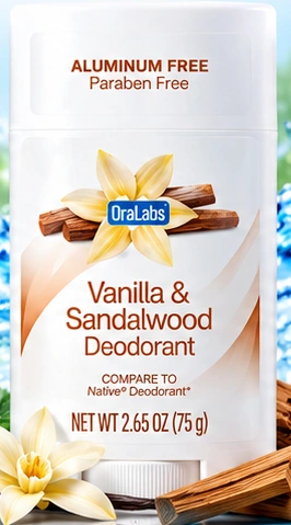 OraLabs Vanilla and Sandalwood deodorant stick