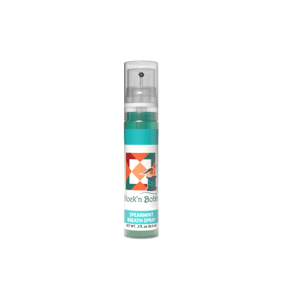 8.5 mL Breath Spray with Custom Label shown with a custom label