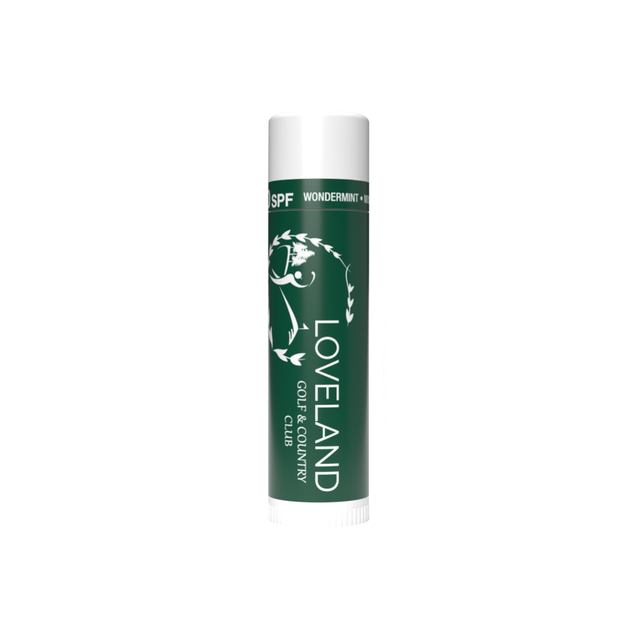 SPF 30 Lip Balm Stick with Custom Label shown with a custom label