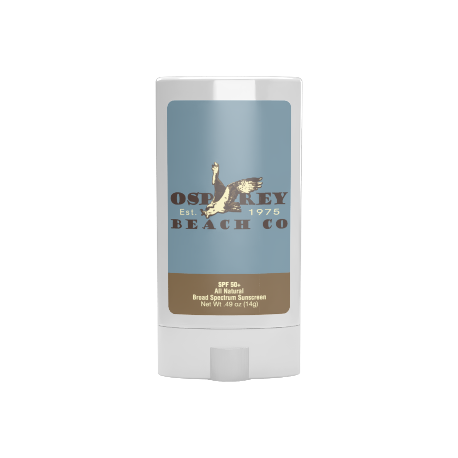 SPF 50 Facestick with Custom Label shown with a custom label