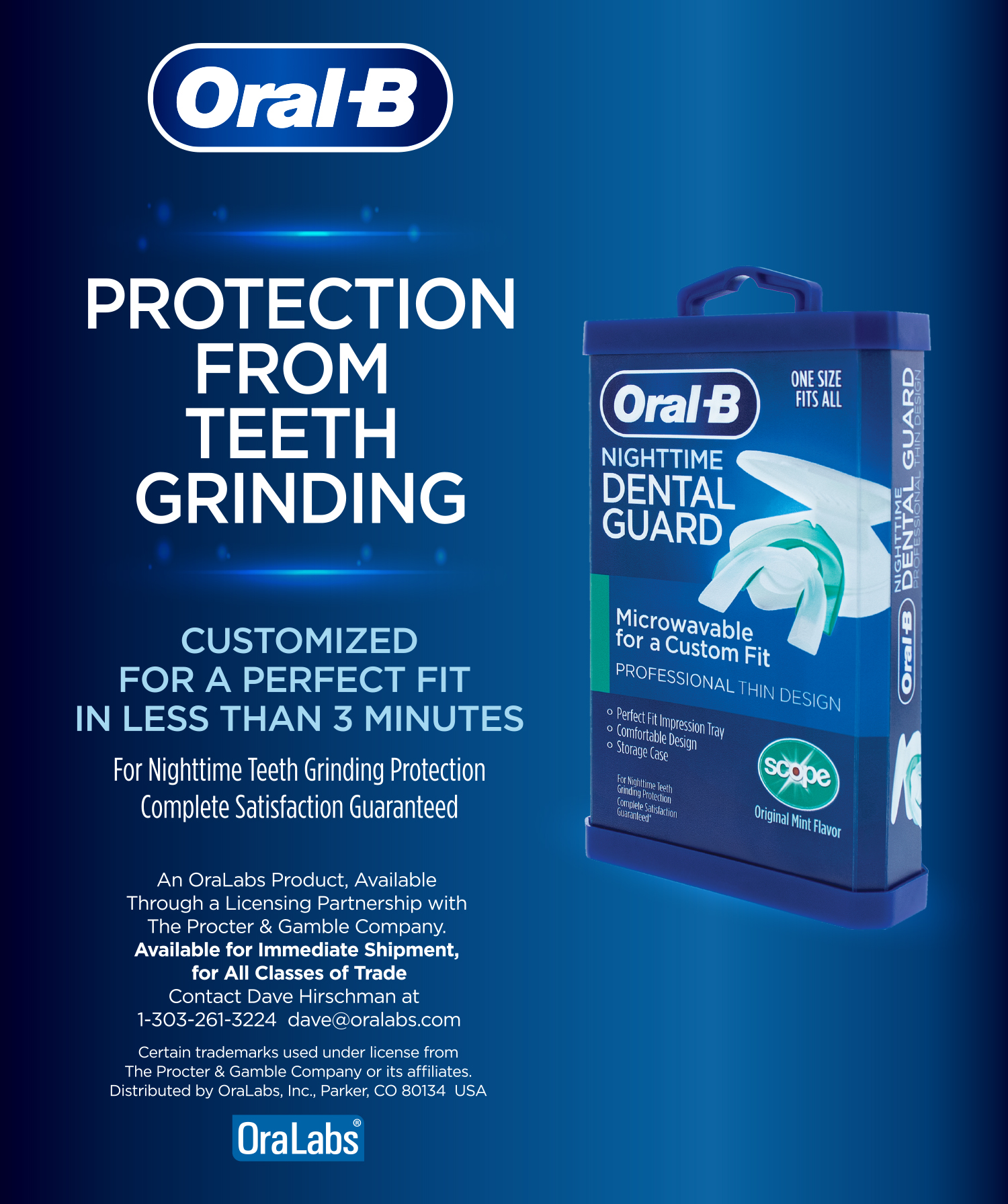 lucht Maar optocht OraLabs, Inc Oral-B Dental Guard